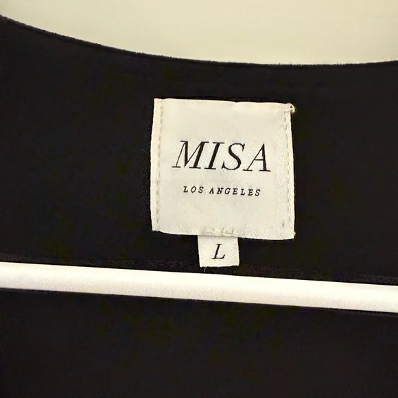 Misa Los Angeles Charisse Dress in Evil Eye Velveteen Long Sleeve Large - Picture 9 of 10